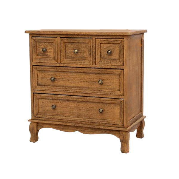 Solid Wood Storage Chest Retro Style Vertical Storage Chest Dresser 23.5"L x 14"W x 25"H Coffee Clearhalo 'Bedroom Furniture' 'Dressers & Chests' 'dressers_chests' 'furn' 'furn_dressers_chests' 'Furniture' 5406121