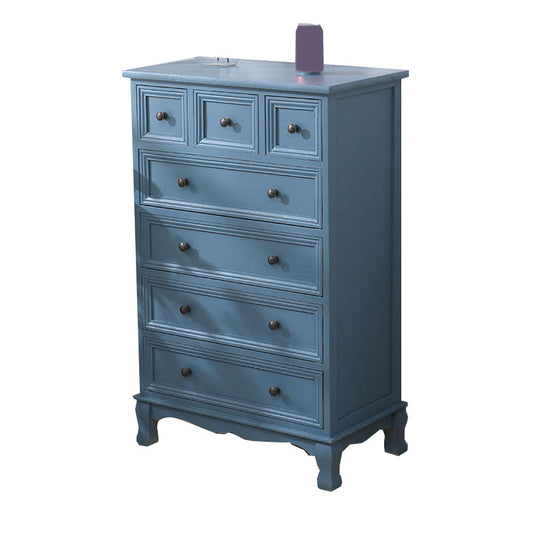 Solid Wood Storage Chest Retro Style Vertical Storage Chest Dresser