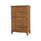Solid Wood Storage Chest Retro Style Vertical Storage Chest Dresser 23.6"L x 13.8"W x 37.4"H Coffee Clearhalo 'Bedroom Furniture' 'Dressers & Chests' 'dressers_chests' 'furn' 'furn_dressers_chests' 'Furniture' 5406124