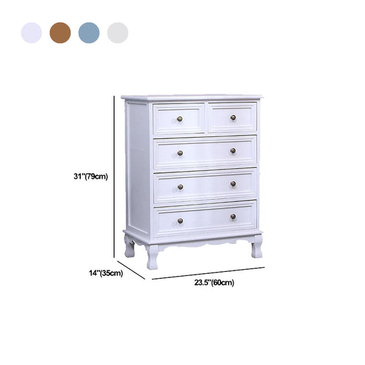 Solid Wood Storage Chest Retro Style Vertical Storage Chest Dresser