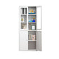 Closed Metal Bookshelf Modern Home Living Room Bedroom Standard Bookcase
