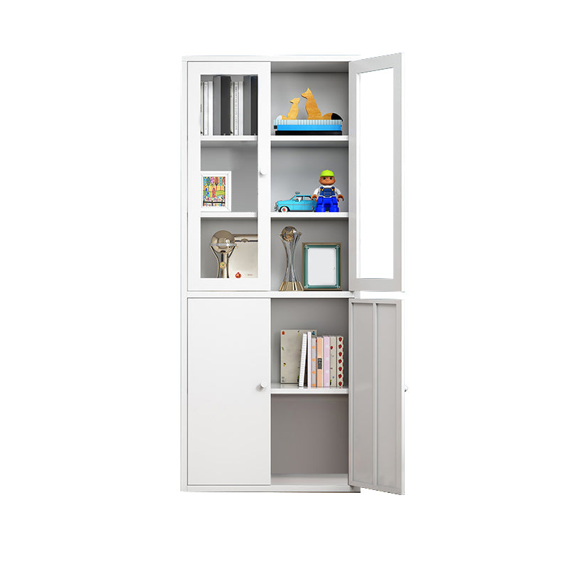 Closed Metal Bookshelf Modern Home Living Room Bedroom Standard Bookcase