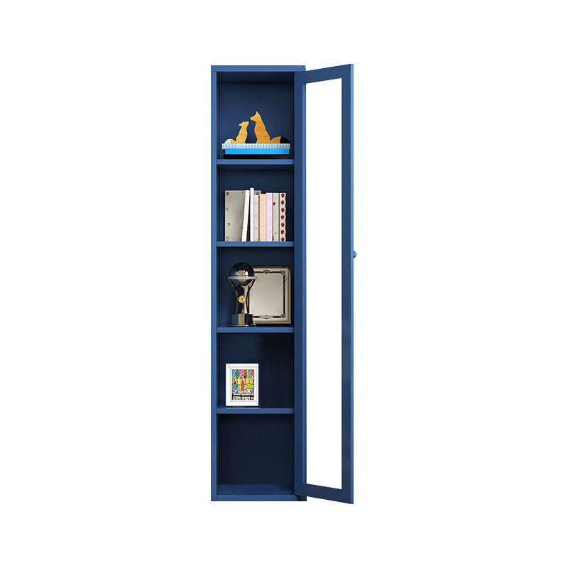 Closed Metal Bookshelf Modern Home Living Room Bedroom Standard Bookcase