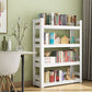 Metal Bookshelf, Multi Tiers Contemporary Bookcase for Living Room