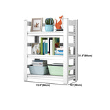 Metal Bookshelf, Multi Tiers Contemporary Bookcase for Living Room