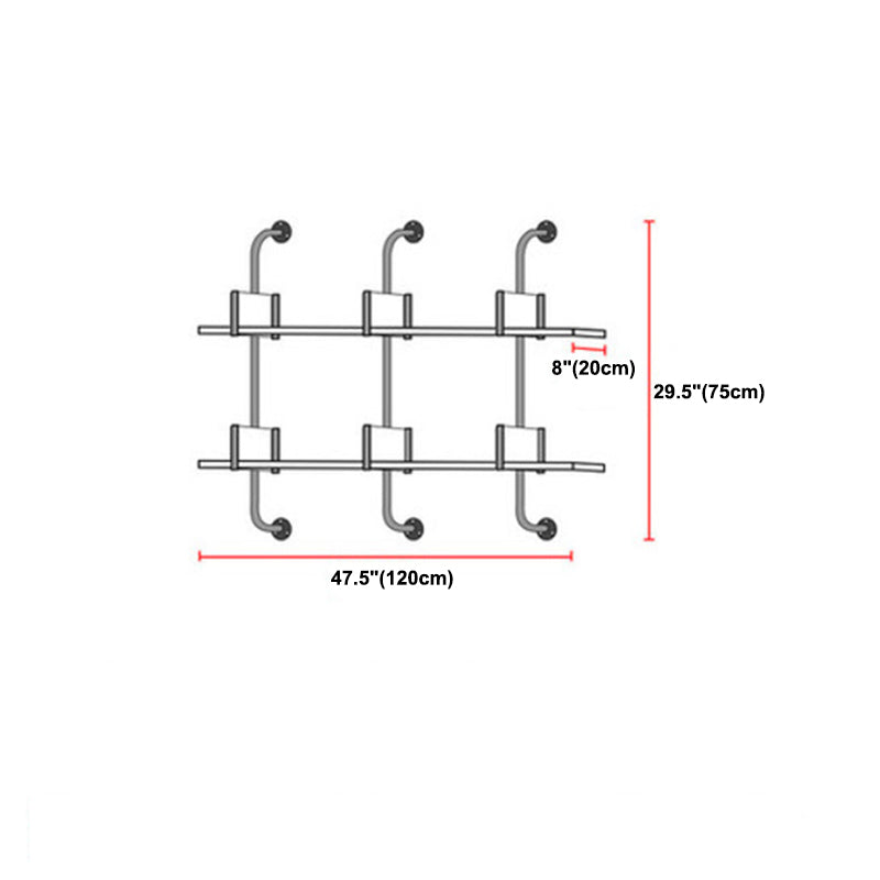 Libreria di stoccaggio montato a parete con scaffali in stile nordico con scaffali