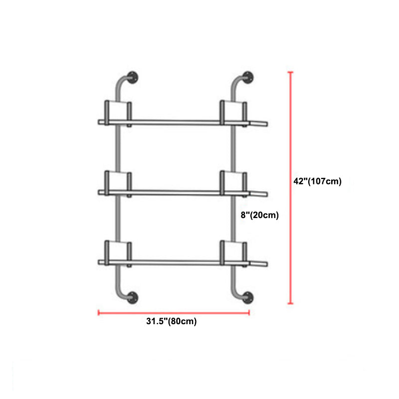 Libreria di stoccaggio montato a parete con scaffali in stile nordico con scaffali