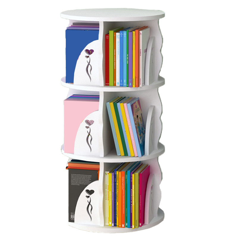 Estantería de madera, 18.5 "W, Cilindro de estantería de niveles múltiples para el dormitorio