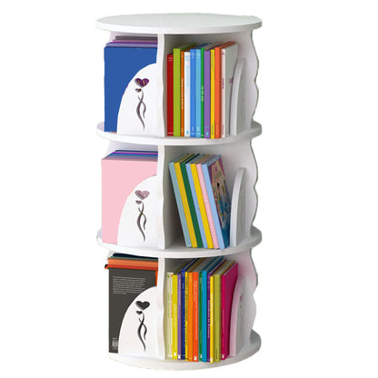 Estantería de madera, 18.5 "W, Cilindro de estantería de niveles múltiples para el dormitorio