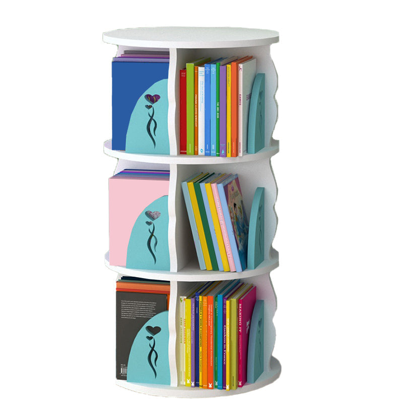 Estantería de madera, 18.5 "W, Cilindro de estantería de niveles múltiples para el dormitorio