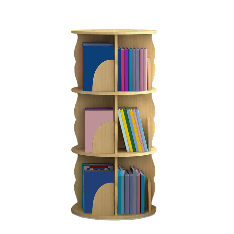 Estantería de madera, 18.5 "W, Cilindro de estantería de niveles múltiples para el dormitorio