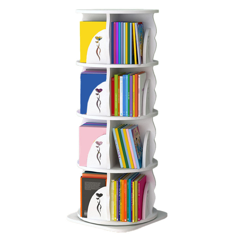 Estantería de madera, 18.5 "W, Cilindro de estantería de niveles múltiples para el dormitorio