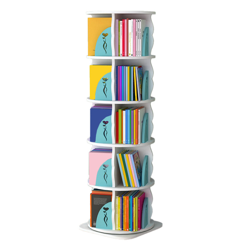 Estantería de madera, 18.5 "W, Cilindro de estantería de niveles múltiples para el dormitorio