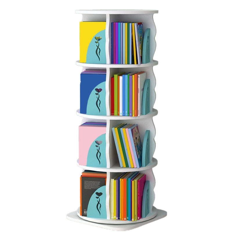 Estantería de madera, 18.5 "W, Cilindro de estantería de niveles múltiples para el dormitorio