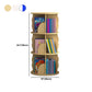 Estantería de madera, 18.5 "W, Cilindro de estantería de niveles múltiples para el dormitorio