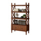 Scandinavian Study Room Bookshelf Solid Wood Etagere Bookcase 31.5"L x 14.2"W x 66.5"H Light Coffee Clearhalo 'Bookcases' 'furn' 'furn_bookcases' 'Furniture' 'Office Furniture' 5406573