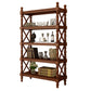 Scandinavian Study Room Bookshelf Solid Wood Etagere Bookcase 31.5"L x 14.2"W x 72.2"H Light Coffee Clearhalo 'Bookcases' 'furn' 'furn_bookcases' 'Furniture' 'Office Furniture' 5406594