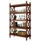 Scandinavian Study Room Bookshelf Solid Wood Etagere Bookcase 27.6"L x 14.2"W x 72.2"H Light Coffee Clearhalo 'Bookcases' 'furn' 'furn_bookcases' 'Furniture' 'Office Furniture' 5406598