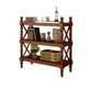 Scandinavian Study Room Bookshelf Solid Wood Etagere Bookcase 31.5"L x 14.2"W x 41.9"H Light Coffee Clearhalo 'Bookcases' 'furn' 'furn_bookcases' 'Furniture' 'Office Furniture' 5406601