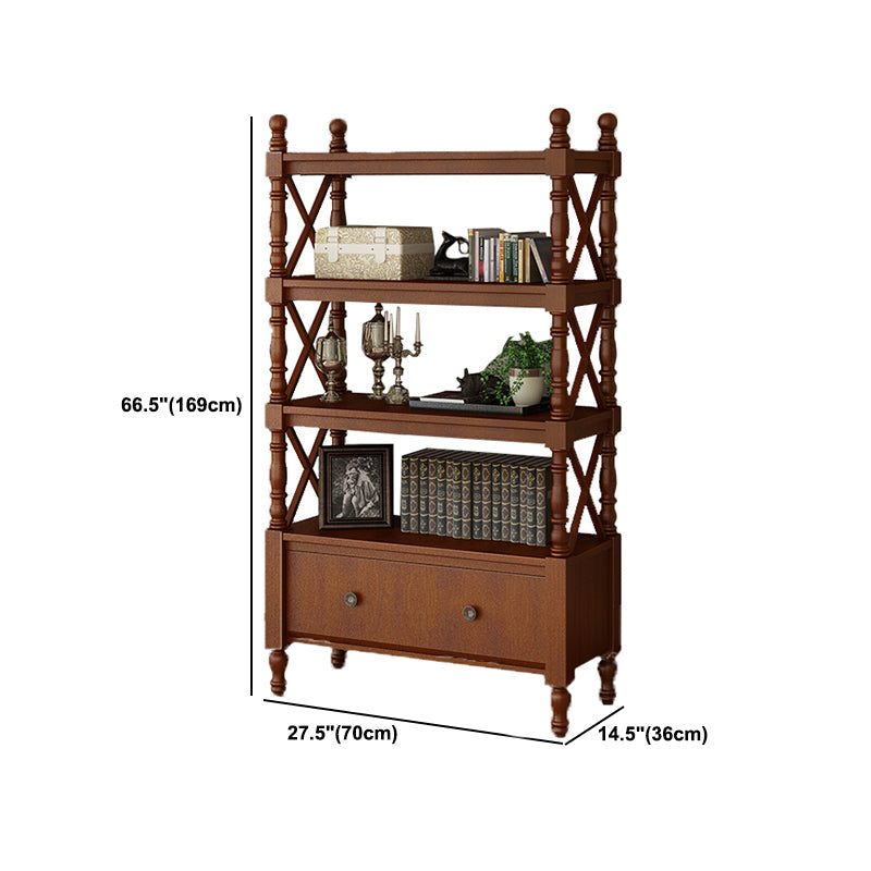 Scandinavian Study Room Bookshelf Solid Wood Etagere Bookcase Clearhalo 'Bookcases' 'furn' 'furn_bookcases' 'Furniture' 'Office Furniture' 5406610