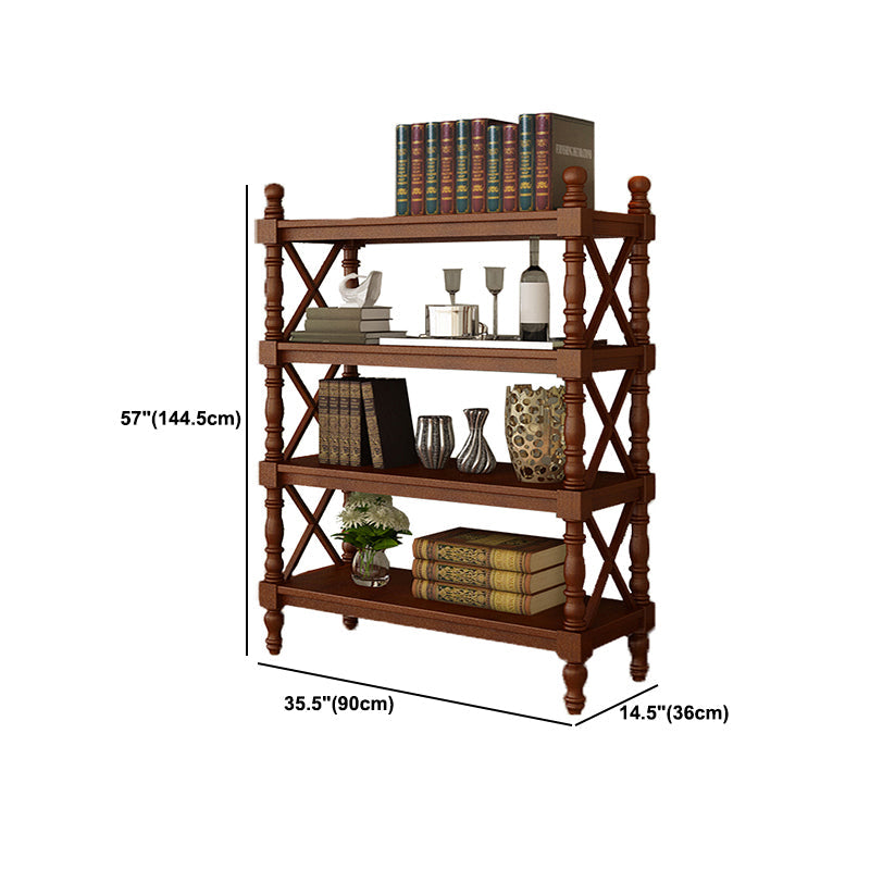 Scandinavian Study Room Bookshelf Solid Wood Etagere Bookcase Clearhalo 'Bookcases' 'furn' 'furn_bookcases' 'Furniture' 'Office Furniture' 5406617