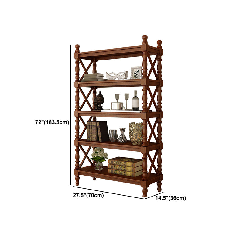Scandinavian Study Room Bookshelf Solid Wood Etagere Bookcase Clearhalo 'Bookcases' 'furn' 'furn_bookcases' 'Furniture' 'Office Furniture' 5406618