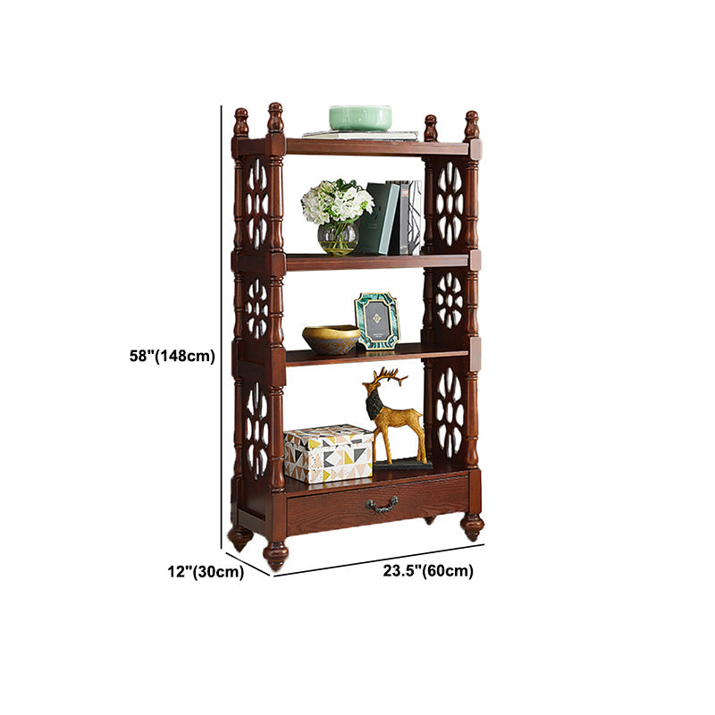 Scandinavian Study Room Bookshelf Solid Wood Etagere Bookcase Clearhalo 'Bookcases' 'furn' 'furn_bookcases' 'Furniture' 'Office Furniture' 5406624