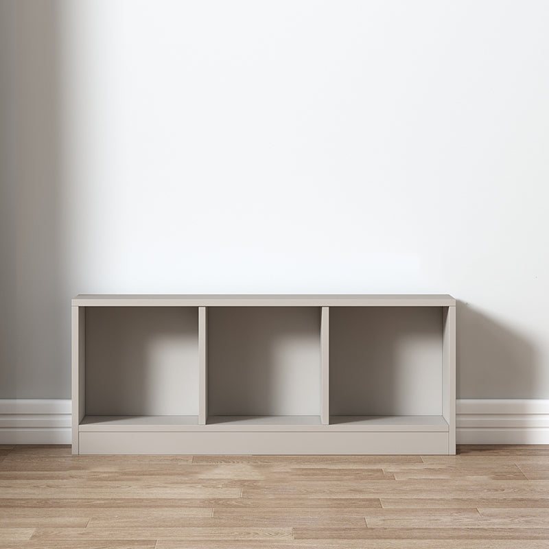 Contemporary Style Wood Bookshelf Closed Back Bookcase for Office 39.4"L x 9.4"W x 15.9"H Gray-Khaki Clearhalo 'Bookcases' 'furn' 'furn_bookcases' 'Furniture' 'Office Furniture' 5406662