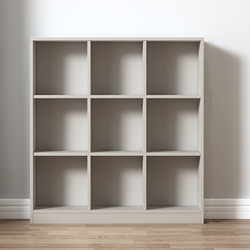 Contemporary Style Wood Bookshelf Closed Back Bookcase for Office 39.4"L x 9.4"W x 41.7"H Gray-Khaki Clearhalo 'Bookcases' 'furn' 'furn_bookcases' 'Furniture' 'Office Furniture' 5406666