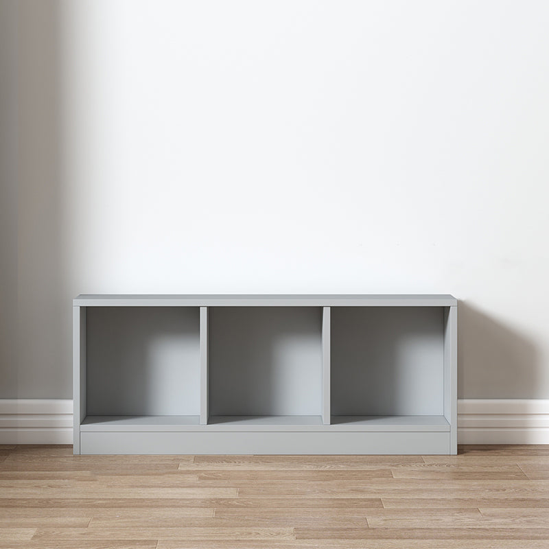 Contemporary Style Wood Bookshelf Closed Back Bookcase for Office 39.4"L x 9.4"W x 15.9"H Light Gray Clearhalo 'Bookcases' 'furn' 'furn_bookcases' 'Furniture' 'Office Furniture' 5406667