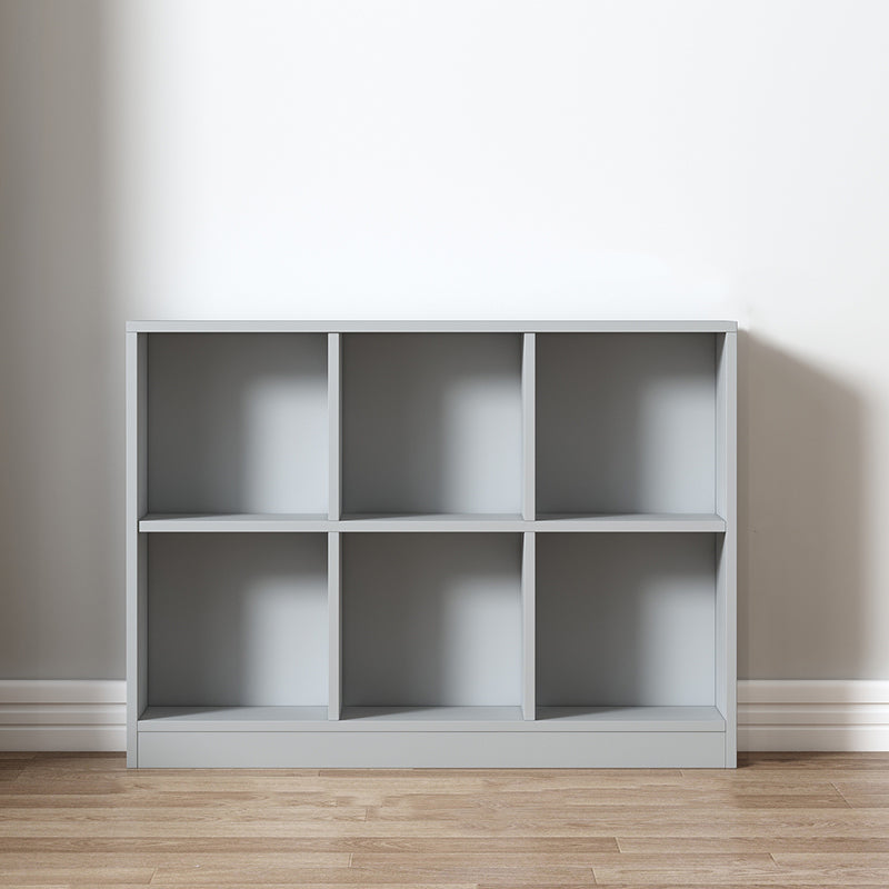 Contemporary Style Wood Bookshelf Closed Back Bookcase for Office 39.4"L x 9.4"W x 28.7"H Light Gray Clearhalo 'Bookcases' 'furn' 'furn_bookcases' 'Furniture' 'Office Furniture' 5406670