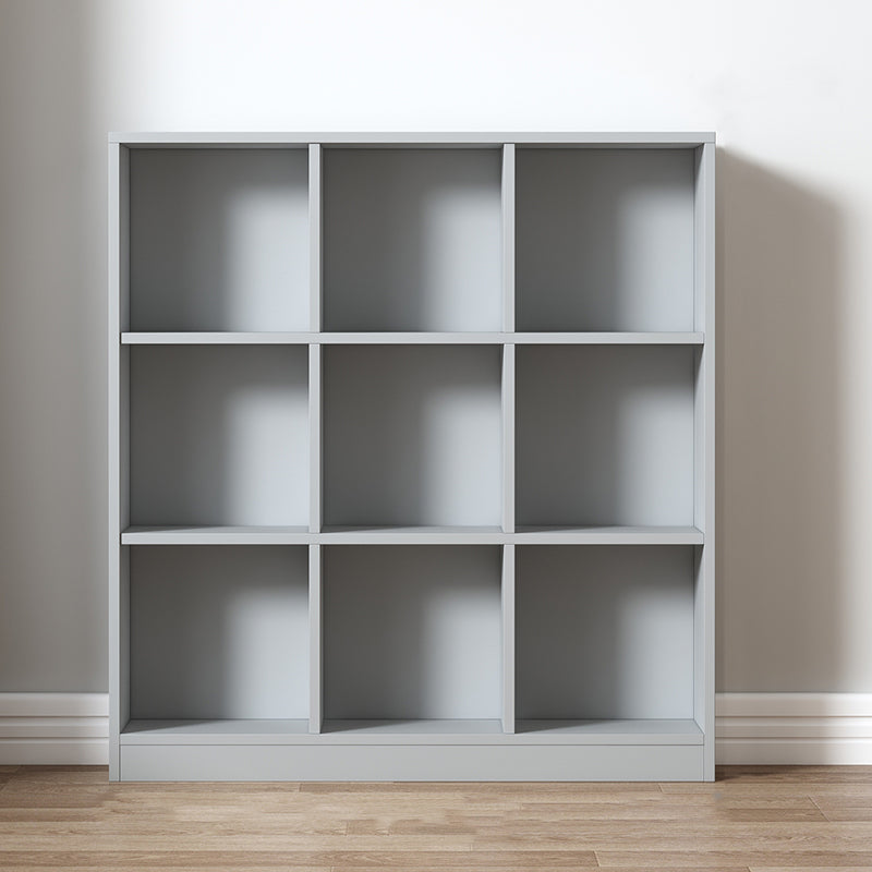 Contemporary Style Wood Bookshelf Closed Back Bookcase for Office 39.4"L x 9.4"W x 41.7"H Light Gray Clearhalo 'Bookcases' 'furn' 'furn_bookcases' 'Furniture' 'Office Furniture' 5406671