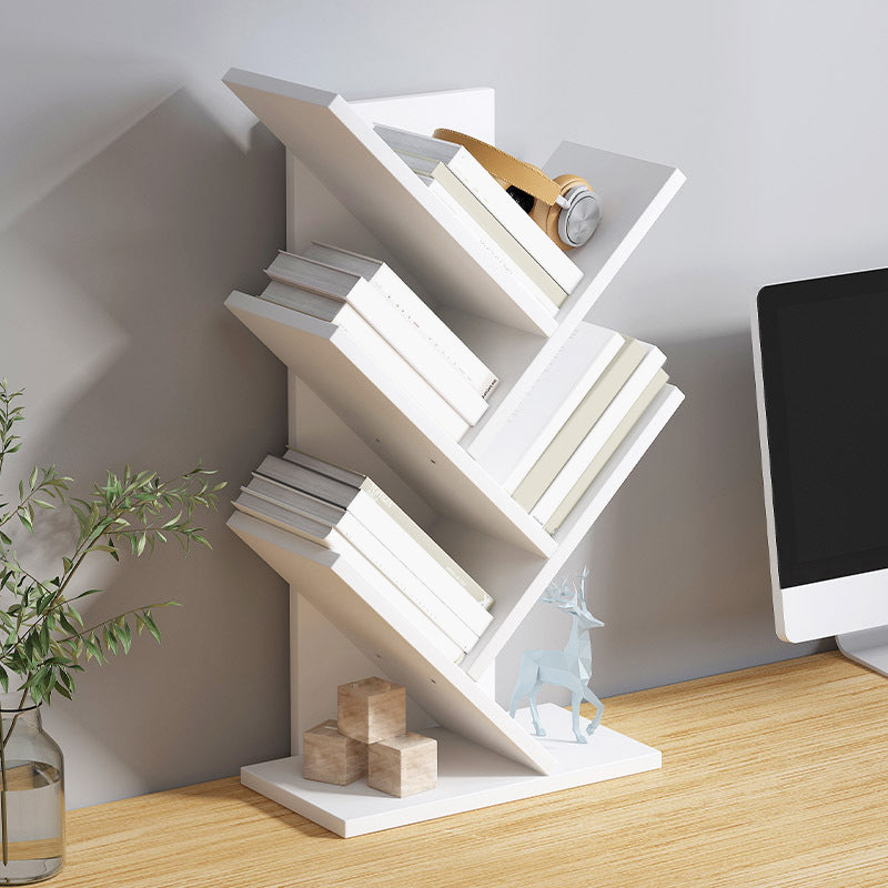 Ingénieur contemporain Bibliothèque de librisser en bois fermé, 12 "L x 6" W x 23 "H