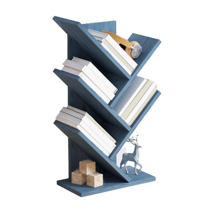 Ingénieur contemporain Bibliothèque de librisser en bois fermé, 12 "L x 6" W x 23 "H