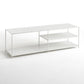 Industrial TV Media Console Metal TV Stand Console with Shelves White Cabinet Not Included Clearhalo 'furn' 'furn_tv_stands_entertainment_centers' 'Furniture' 'Living Room Furniture' 'TV Stands & Entertainment Centers' 'TV Stands & Media Storage Furniture' 'tv_stands_entertainment_centers' 5406799