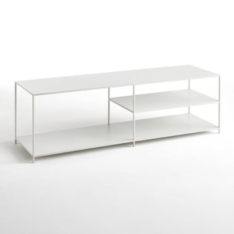 Industrial TV Media Console Metal TV Stand Console with Shelves White Cabinet Not Included Clearhalo 'furn' 'furn_tv_stands_entertainment_centers' 'Furniture' 'Living Room Furniture' 'TV Stands & Entertainment Centers' 'TV Stands & Media Storage Furniture' 'tv_stands_entertainment_centers' 5406799