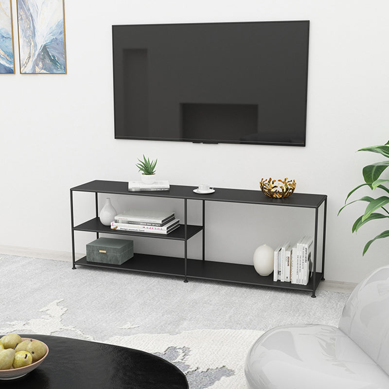 Industrial TV Media Console Metal TV Stand Console with Shelves Clearhalo 'furn' 'furn_tv_stands_entertainment_centers' 'Furniture' 'Living Room Furniture' 'TV Stands & Entertainment Centers' 'TV Stands & Media Storage Furniture' 'tv_stands_entertainment_centers' 5406800