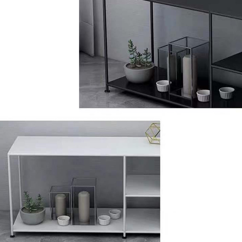 Industrial TV Media Console Metal TV Stand Console with Shelves Clearhalo 'furn' 'furn_tv_stands_entertainment_centers' 'Furniture' 'Living Room Furniture' 'TV Stands & Entertainment Centers' 'TV Stands & Media Storage Furniture' 'tv_stands_entertainment_centers' 5406801