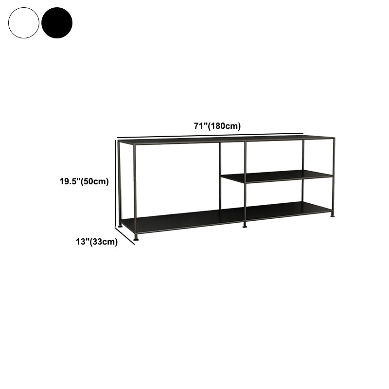 Industrial TV Media Console Metal TV Stand Console with Shelves Clearhalo 'furn' 'furn_tv_stands_entertainment_centers' 'Furniture' 'Living Room Furniture' 'TV Stands & Entertainment Centers' 'TV Stands & Media Storage Furniture' 'tv_stands_entertainment_centers' 5406809