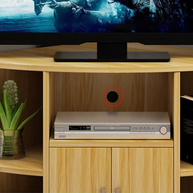 Engineered Wood Corner TV Stand Modern Style TV Cabinet with Doors Clearhalo 'furn' 'furn_tv_stands_entertainment_centers' 'Furniture' 'Living Room Furniture' 'TV Stands & Entertainment Centers' 'TV Stands & Media Storage Furniture' 'tv_stands_entertainment_centers' 5406875