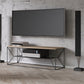 15.75 "W TV Style Industrial Style Open Storage TV Console