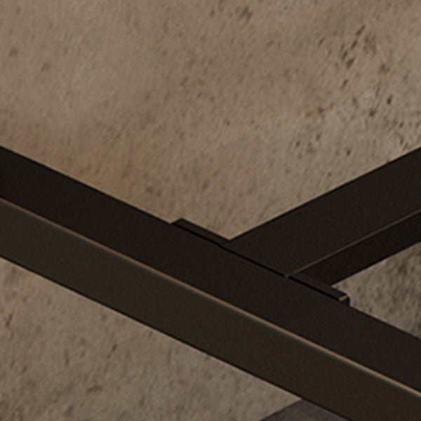 Tavolo da pranzo in legno in legno di pino tavolo da bar rettangolo industriale con base di cavalletto per balcone