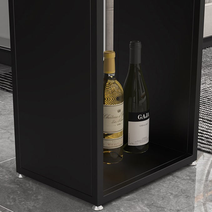 Stone Top Industrial Cocktail Bar Table with Storage Rectangle Counter Table Clearhalo 'Bar Furniture' 'Bar Tables' 'bar_tables' 'furn' 'furn_bar_tables' 'Furniture' 'Kitchen & Dining Furniture' 5407059