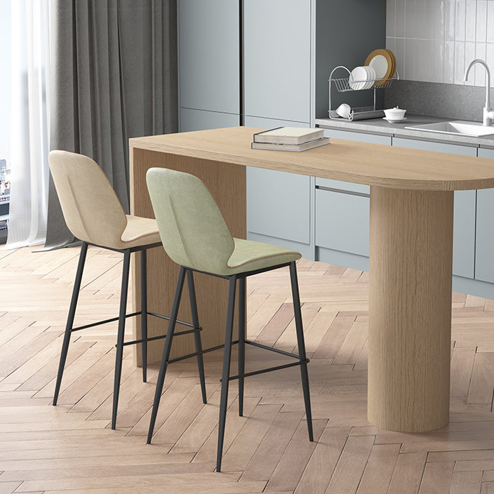 Sala de estar silla de mostrador industrial cubierta de fútbol purol de cuero de puro de cuero