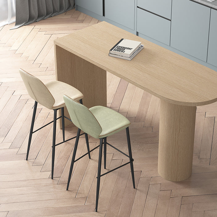 Sala de estar silla de mostrador industrial cubierta de fútbol purol de cuero de puro de cuero