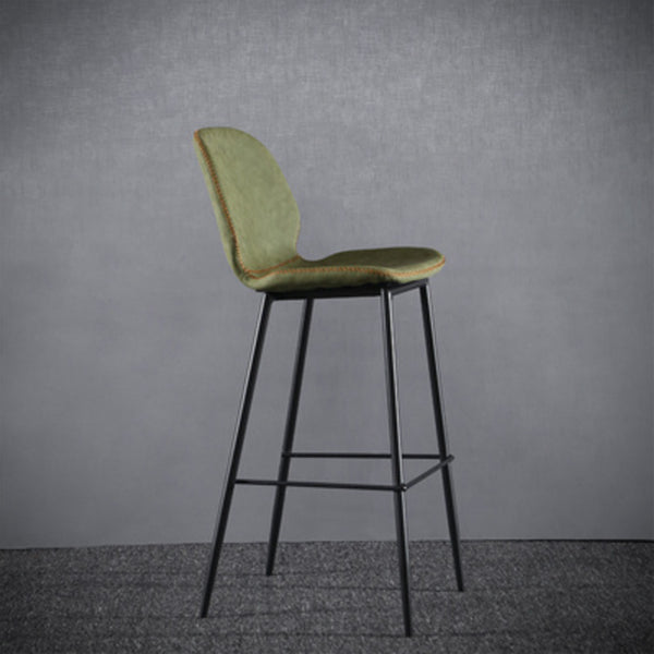 Sala de estar silla de mostrador industrial cubierta de fútbol purol de cuero de puro de cuero