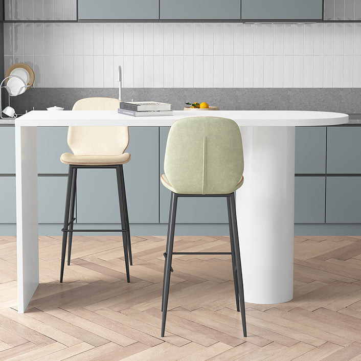 Sala de estar silla de mostrador industrial cubierta de fútbol purol de cuero de puro de cuero