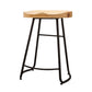 Modern Backless Armless Counter Stool Iron Cafe Bar Stool with Seat and Pedal Clearhalo 'Bar Furniture' 'Bar Stools' 'bar_stools' 'furn' 'furn_bar_stools' 'Furniture' 'Kitchen & Dining Furniture' 5407498