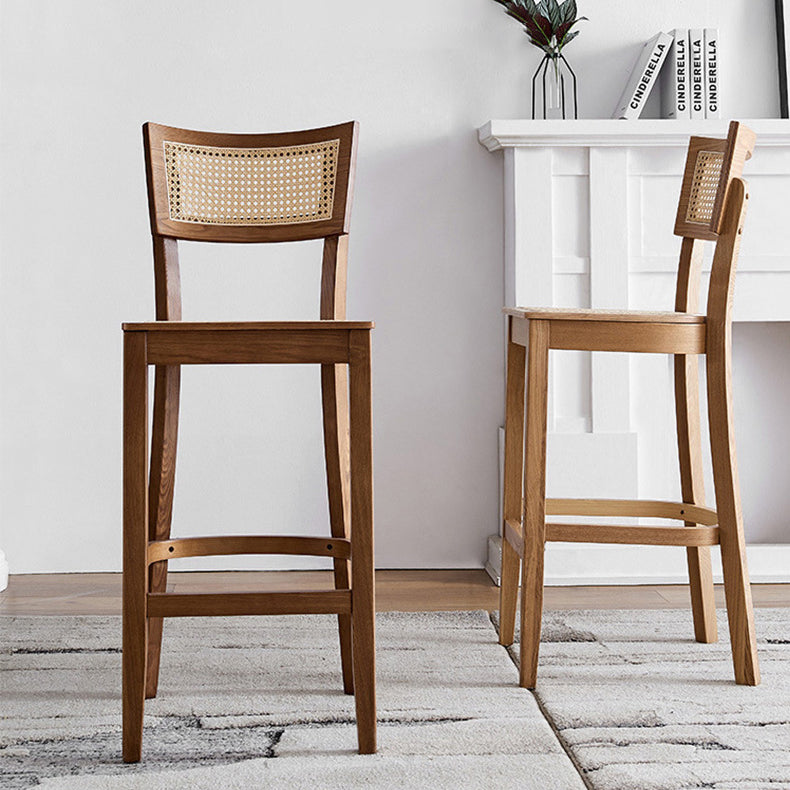 Moderne stijl Bar-Stool houten aanrechtbar kruk met houten benen voor thuis