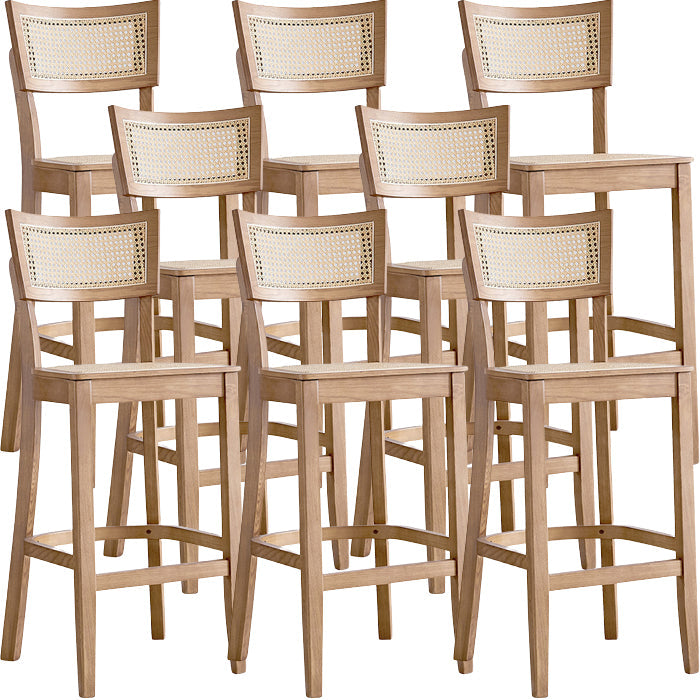 Moderne stijl Bar-Stool houten aanrechtbar kruk met houten benen voor thuis